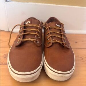 Vans Men's Brown Leather Shoes